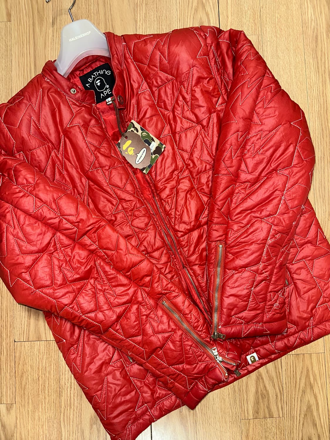 베이프 퀄팅 패딩 자켓 데드스탁 상품이미지1