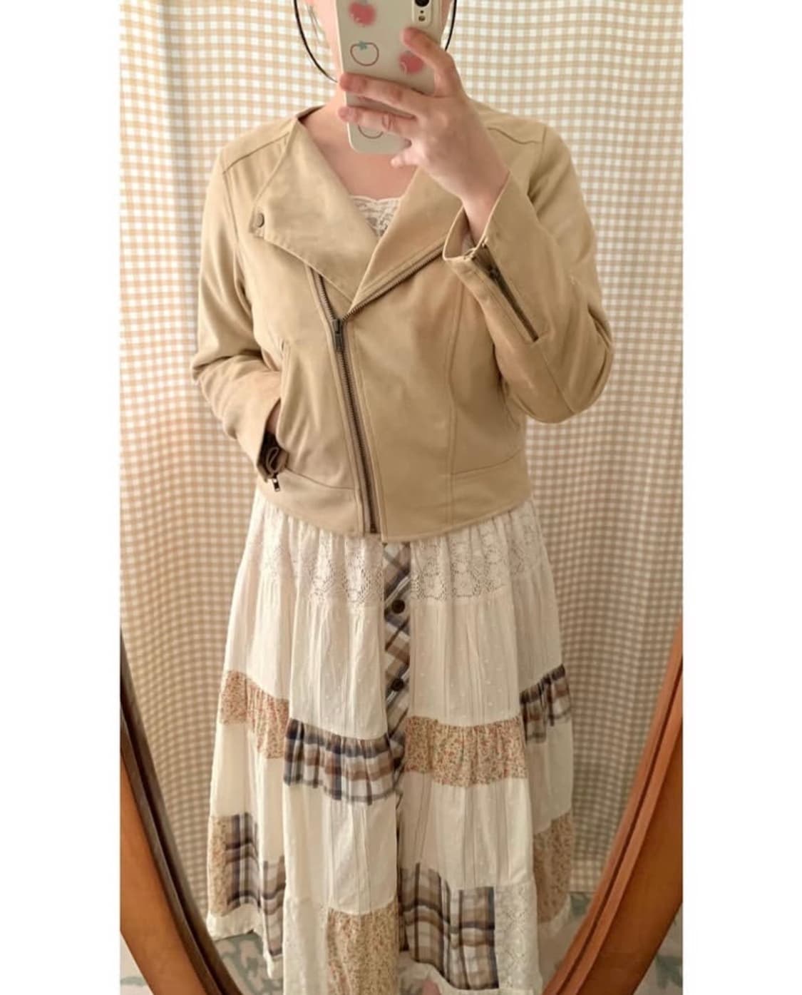 마제스틱 레곤 스웨이드 크롭 자켓 상품이미지2