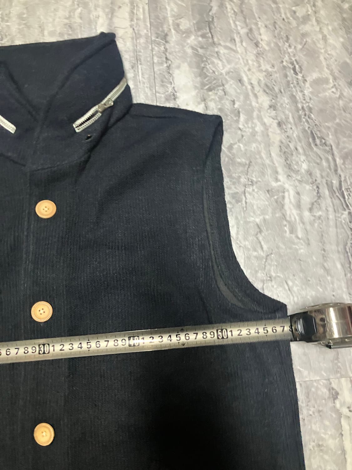 일본빈티지 Quolt 핀터깔y2k 오리엔탈아메카지 롱베스트조끼 상품이미지3