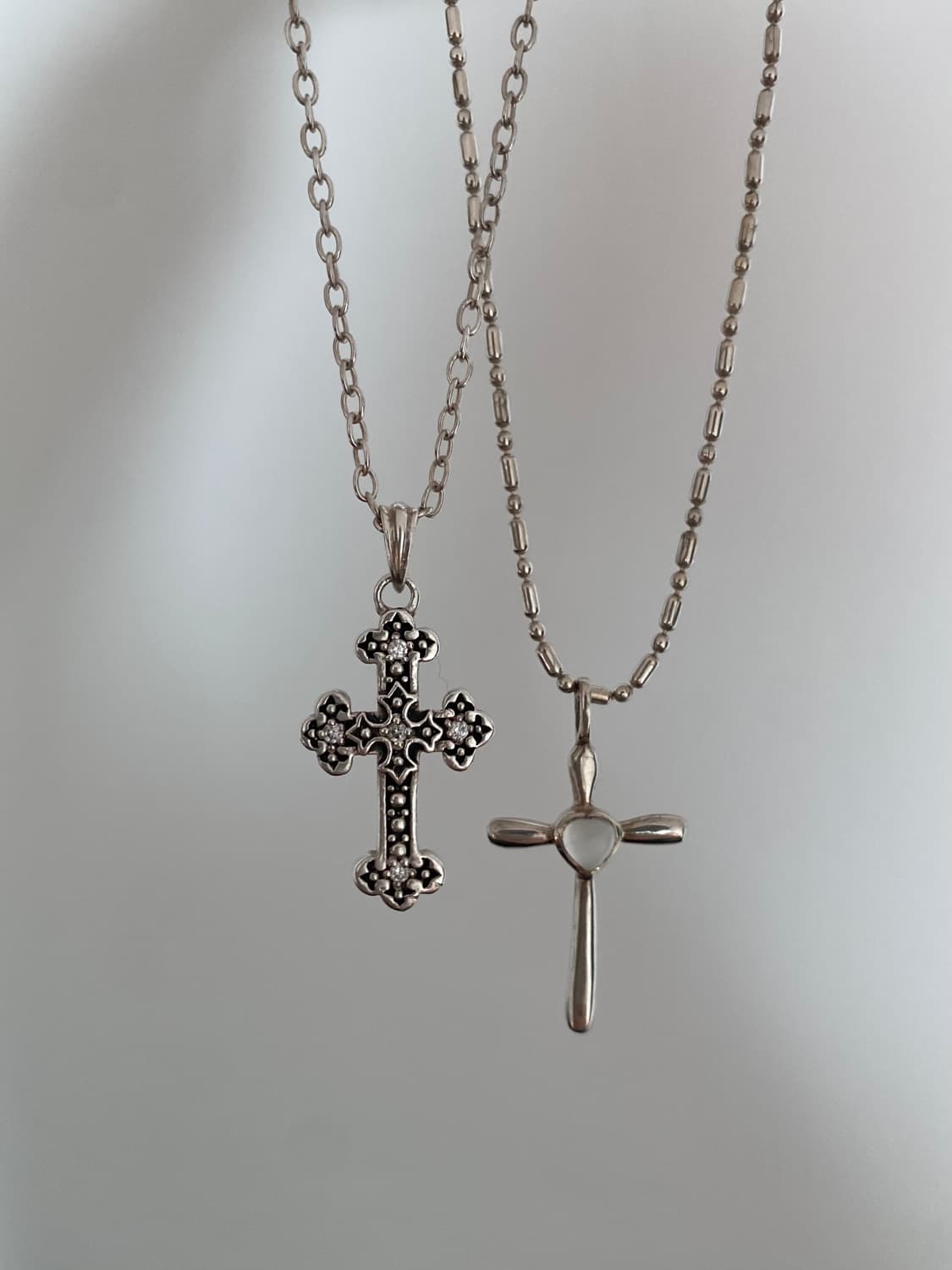 moonstone cross 925silver neck 상품이미지5