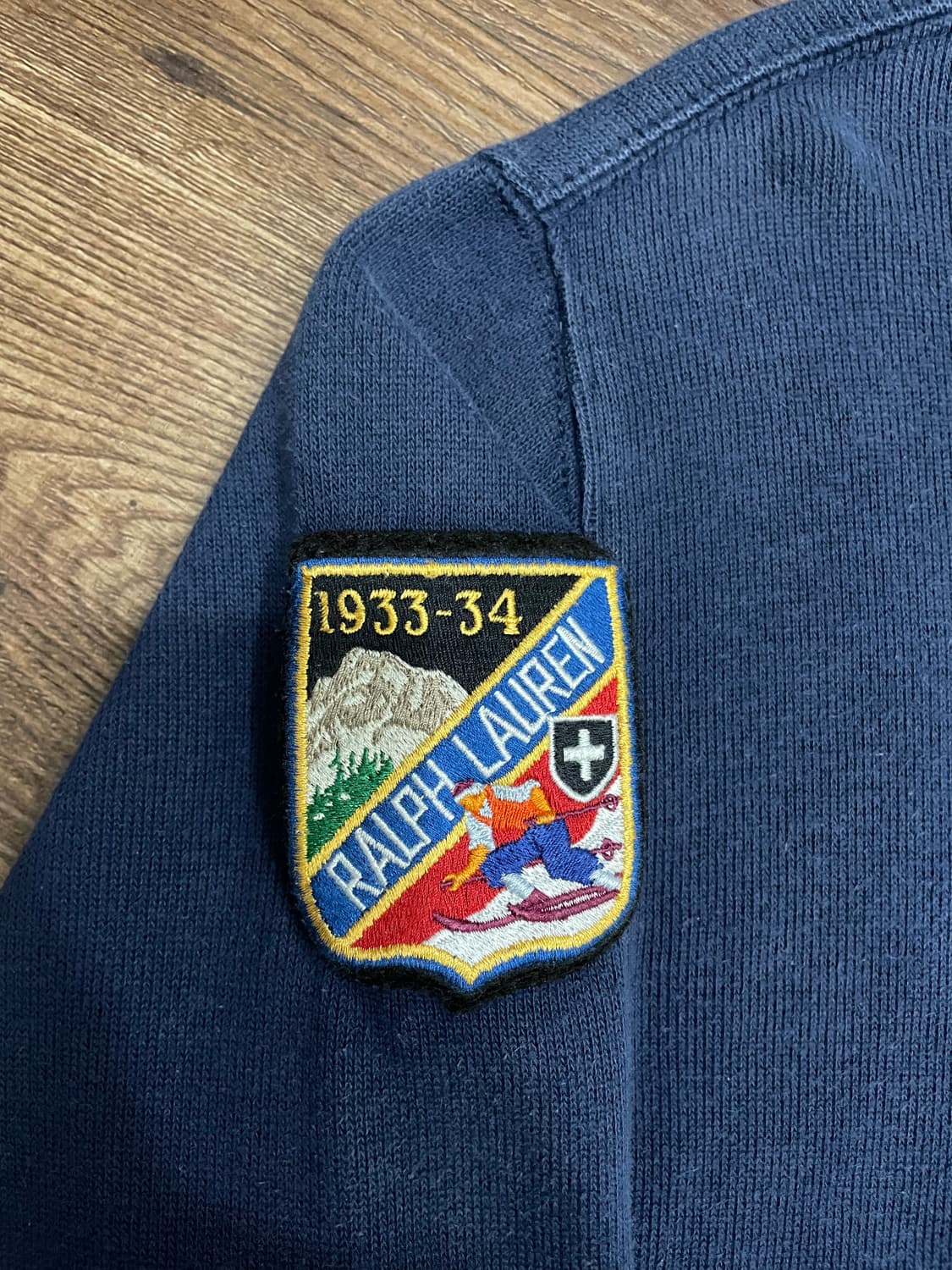 폴로 랄프로렌 빅포니 하프집업 니트 네이비 상품이미지6