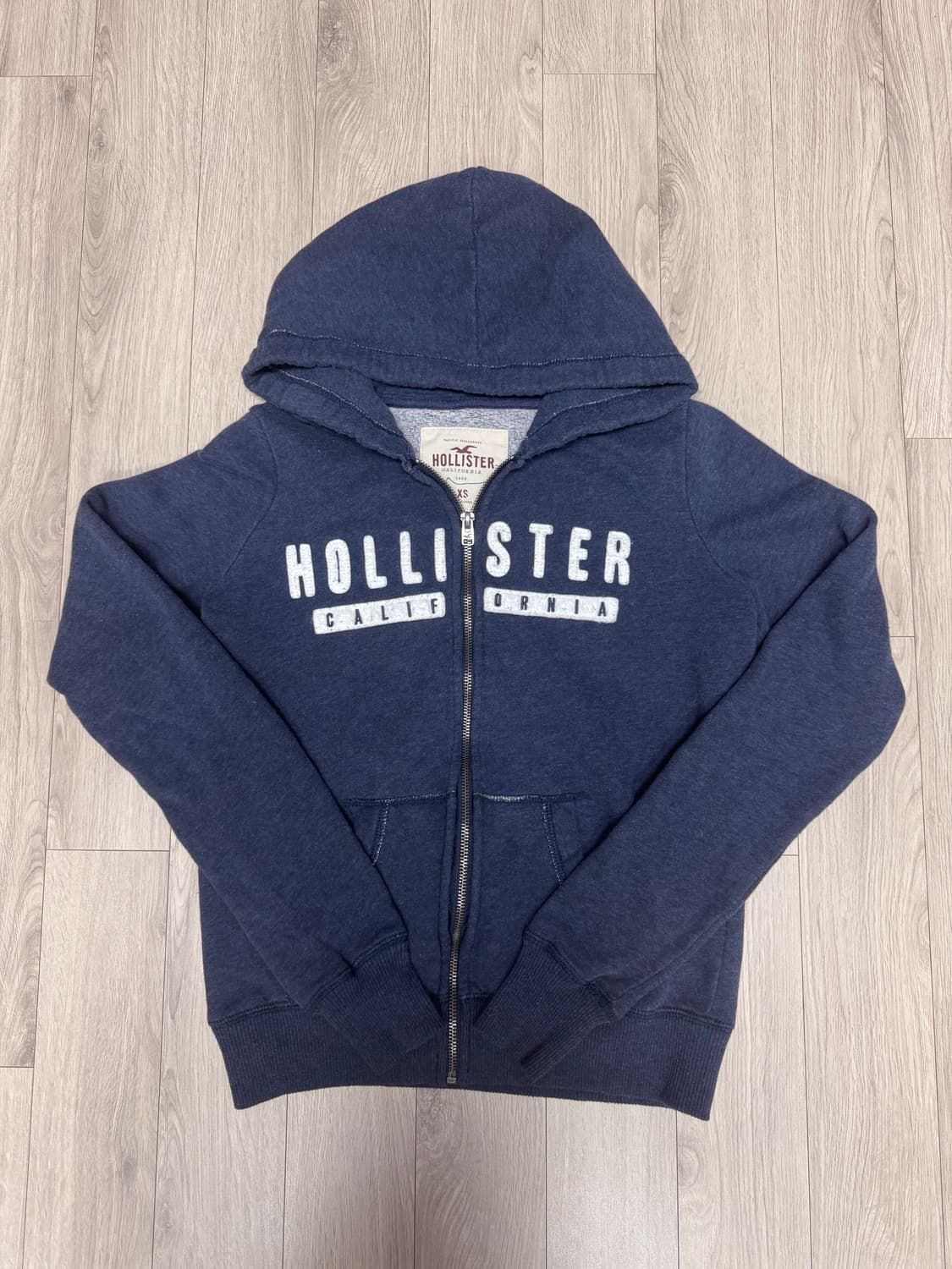 홀리스터 네이비 핑거홀 후드집업 상품이미지1