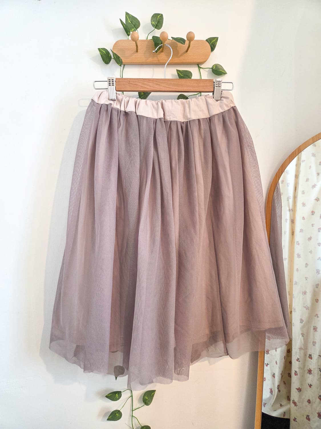 샤 미디 스커트 상품이미지1