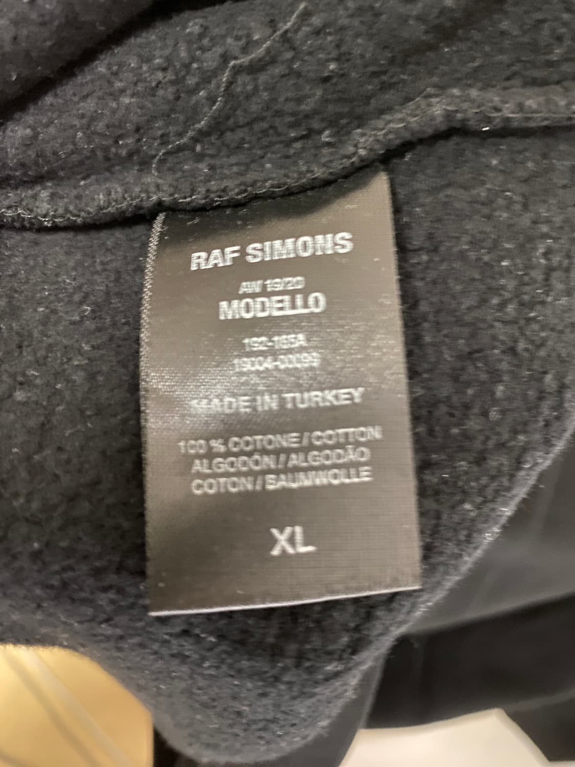 라프시몬스 19aw 스웻셔츠 xl 상품이미지3