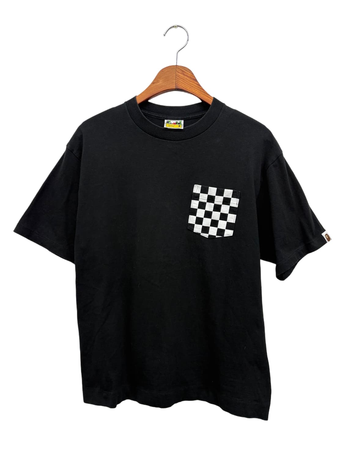 Bape 체커 로고 프린트  반팔티 상품이미지1