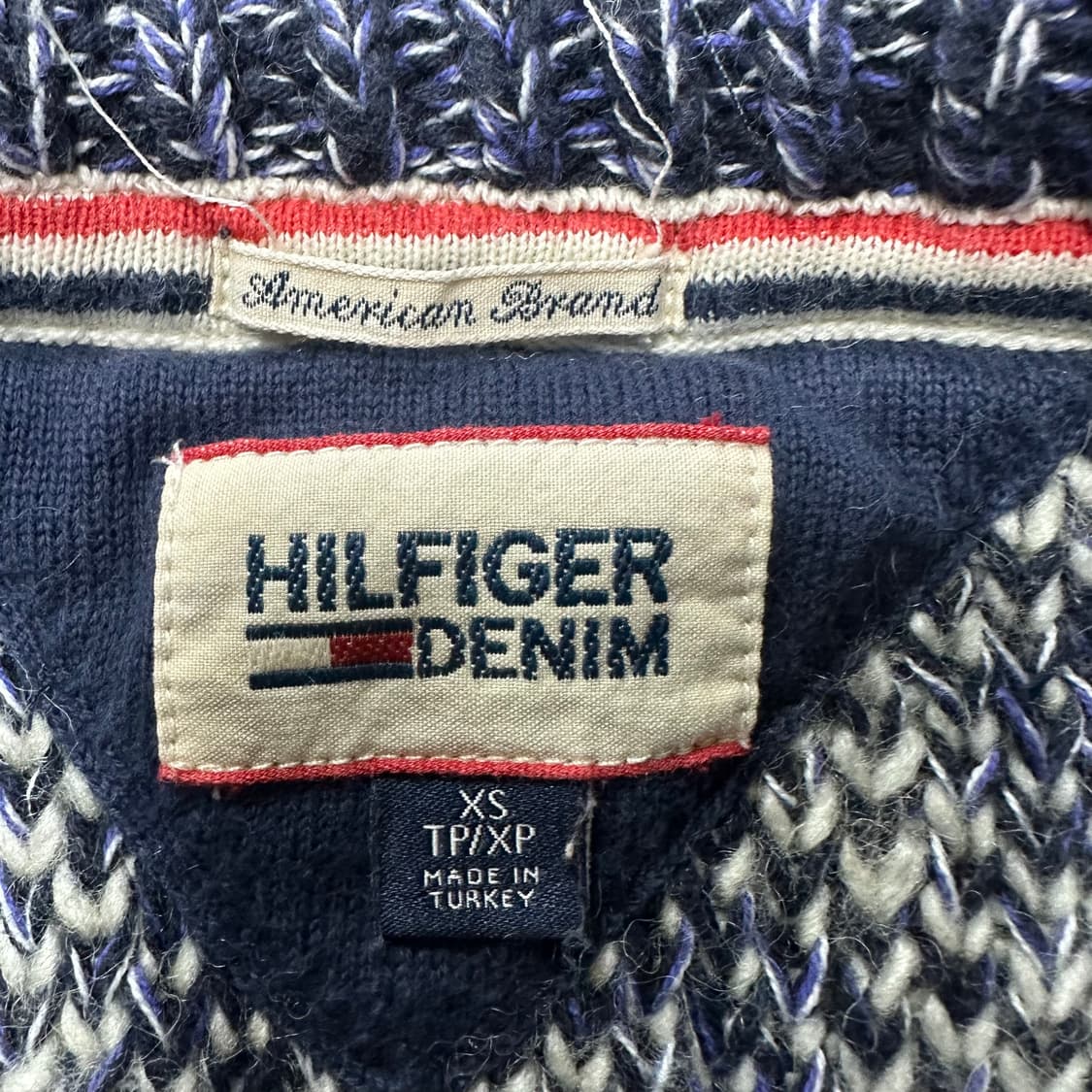 ✨ (바배) 타미 힐피거 패턴 니트 스웨터 상품이미지3