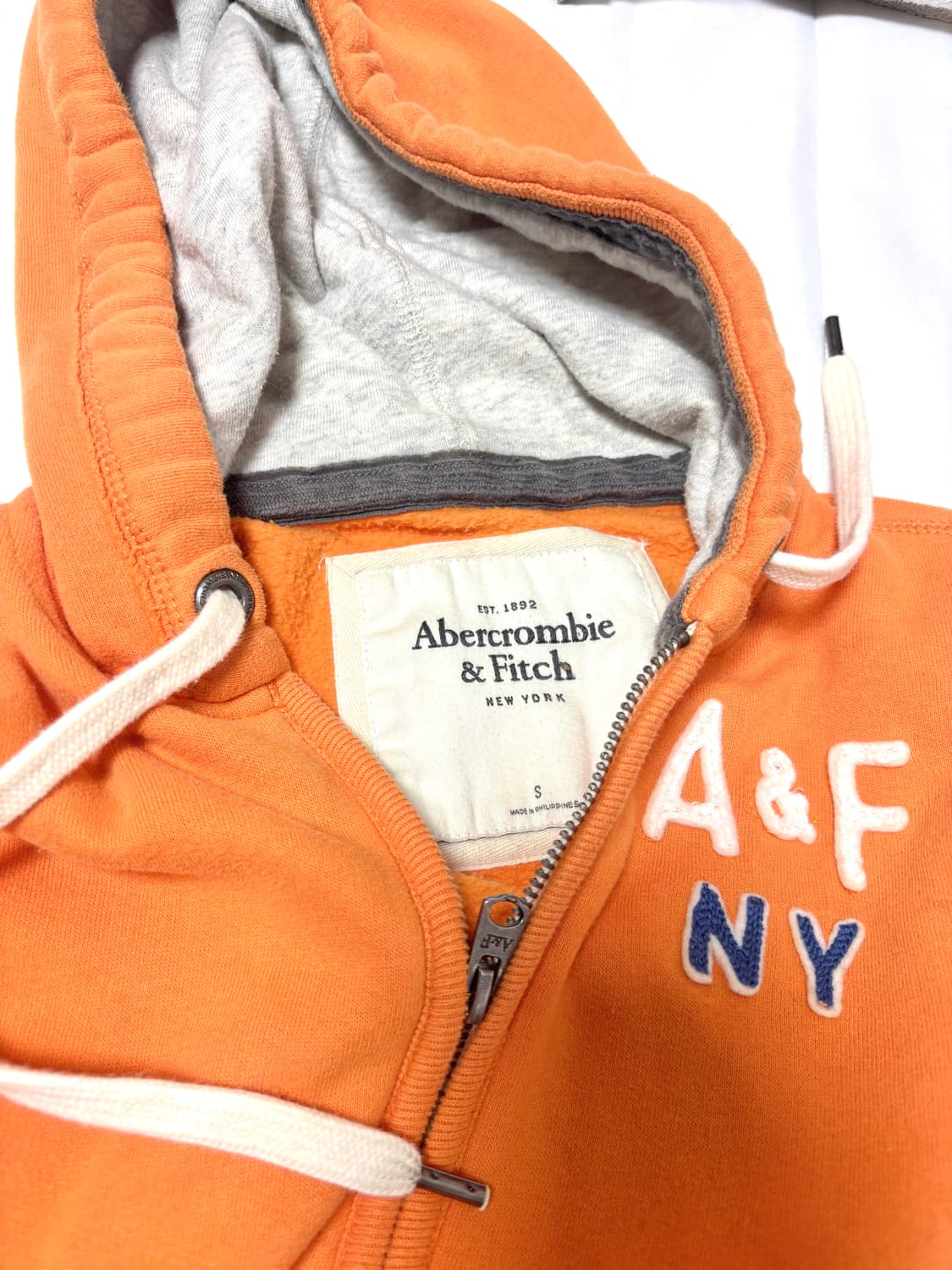 아베크롬비 후드집업 오렌지 상품이미지2