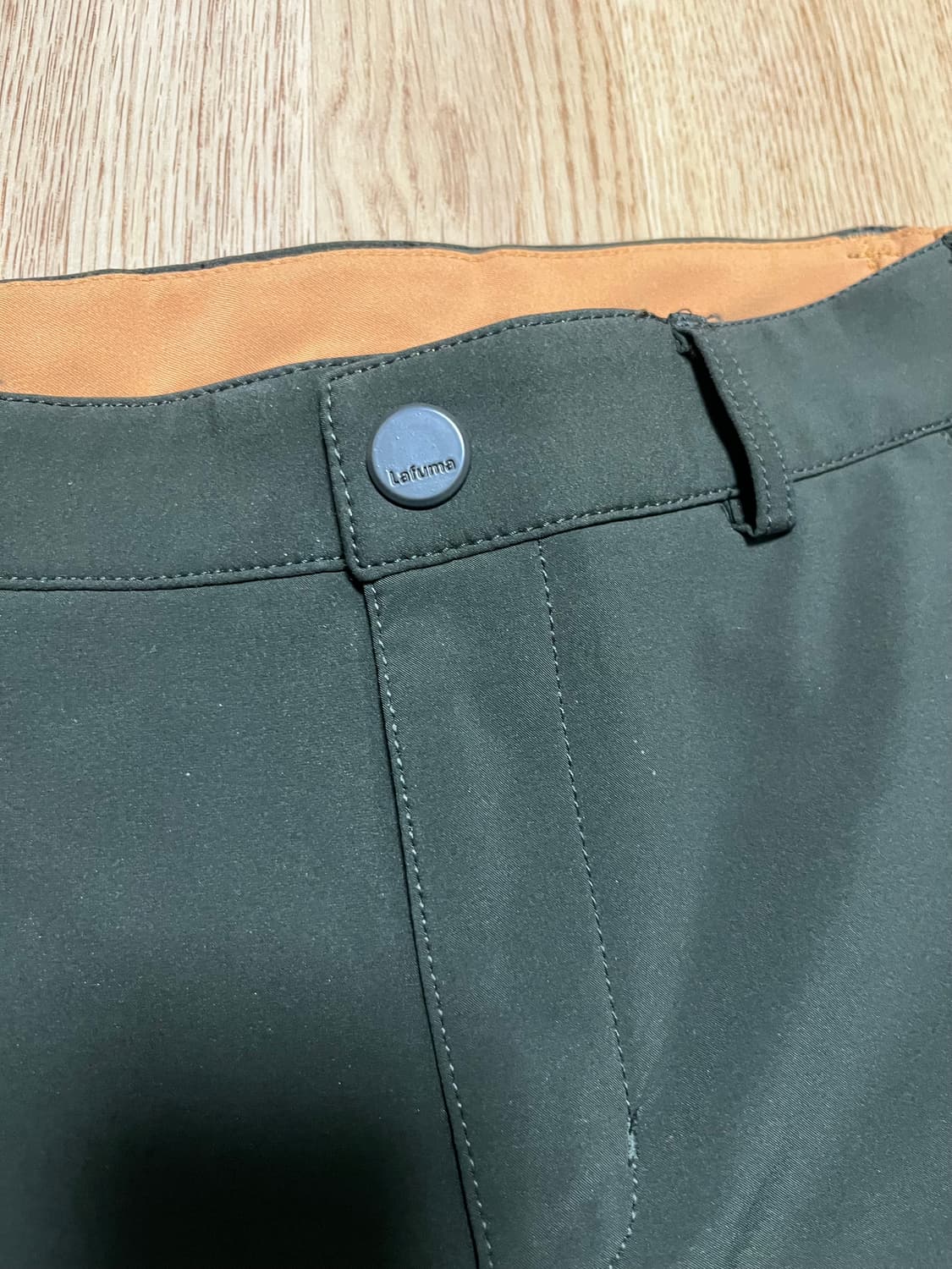 라푸마 카키색 기모 등산바지 상품이미지3