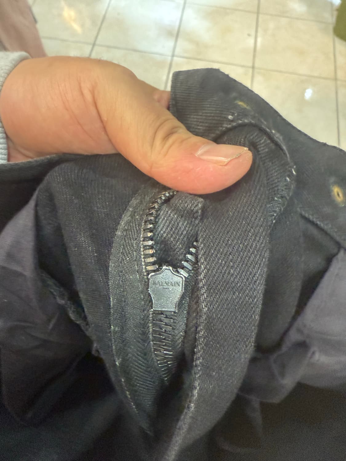 32-33 정품 발망 생지 슬림 바이커바지 팝니다 상품이미지4