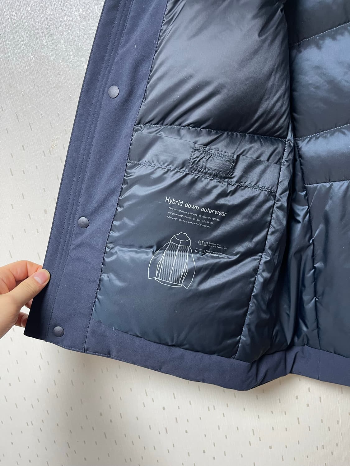 유니클로 정품 하이브리드 다운 파카 m 상품이미지7