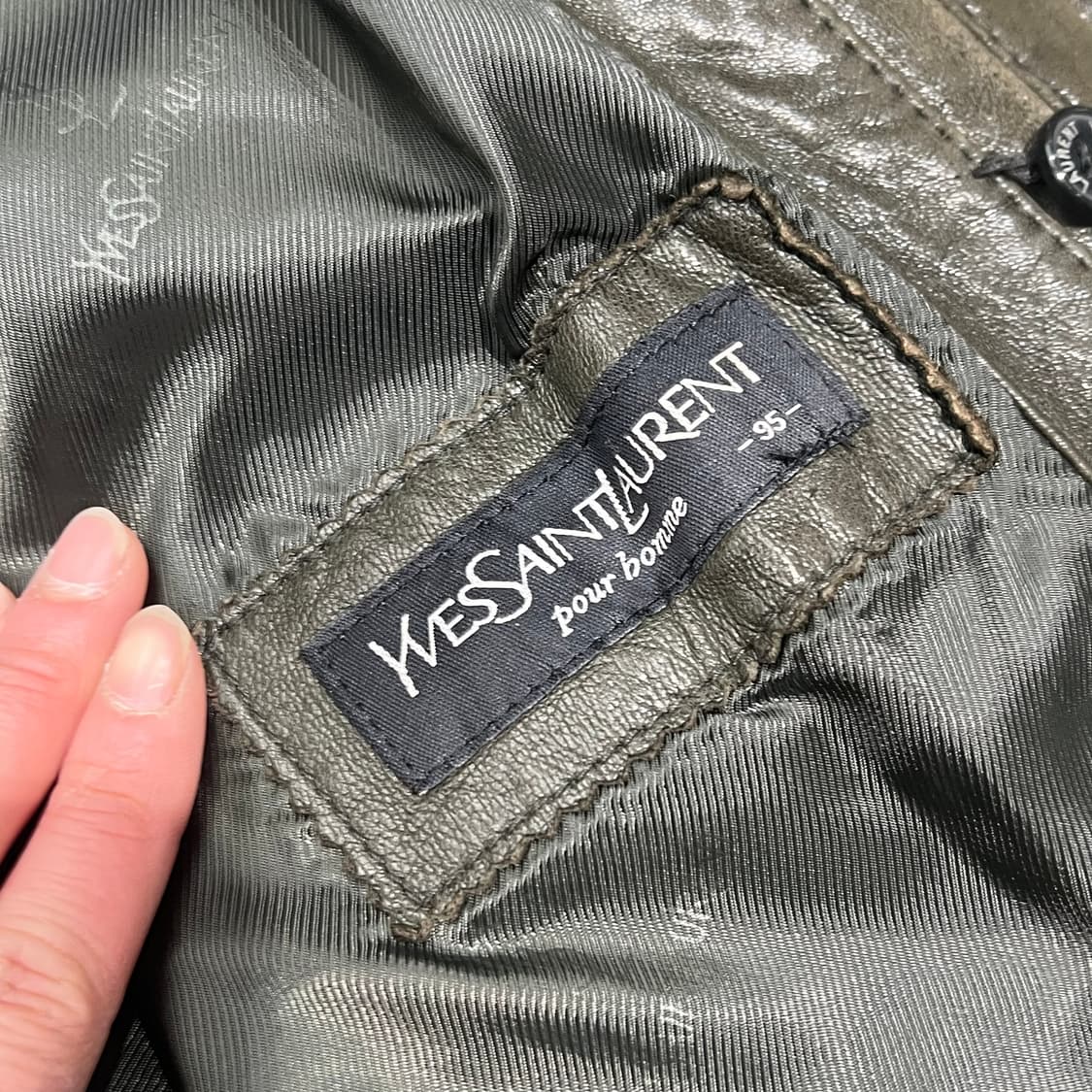 입생로랑 양가죽 자켓 s09740 상품이미지9