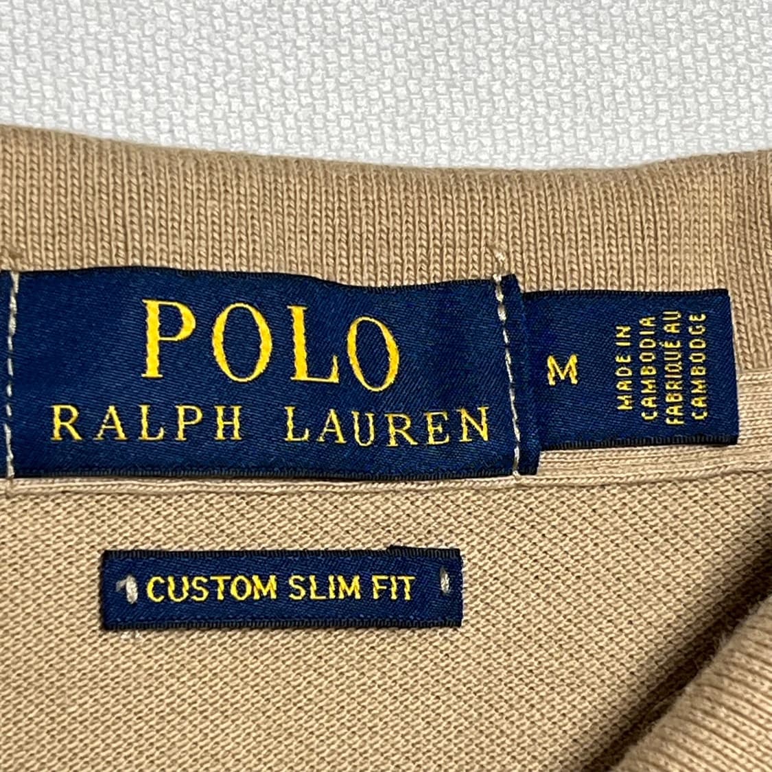 M 폴로랄프로렌 베이지 카라 티셔츠 상품이미지3