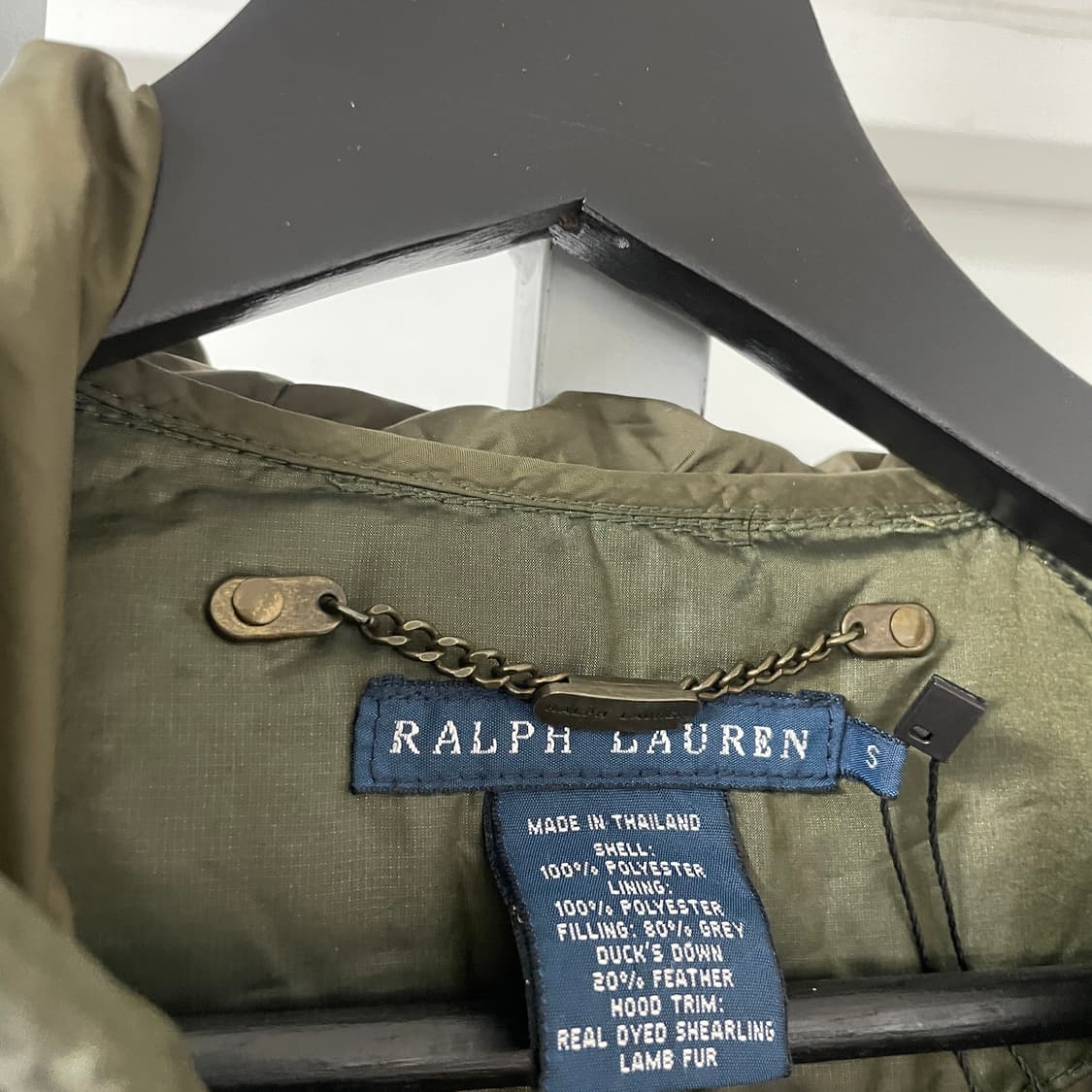 폴로 랄프로렌 카키 패딩 S(W) 상품이미지4