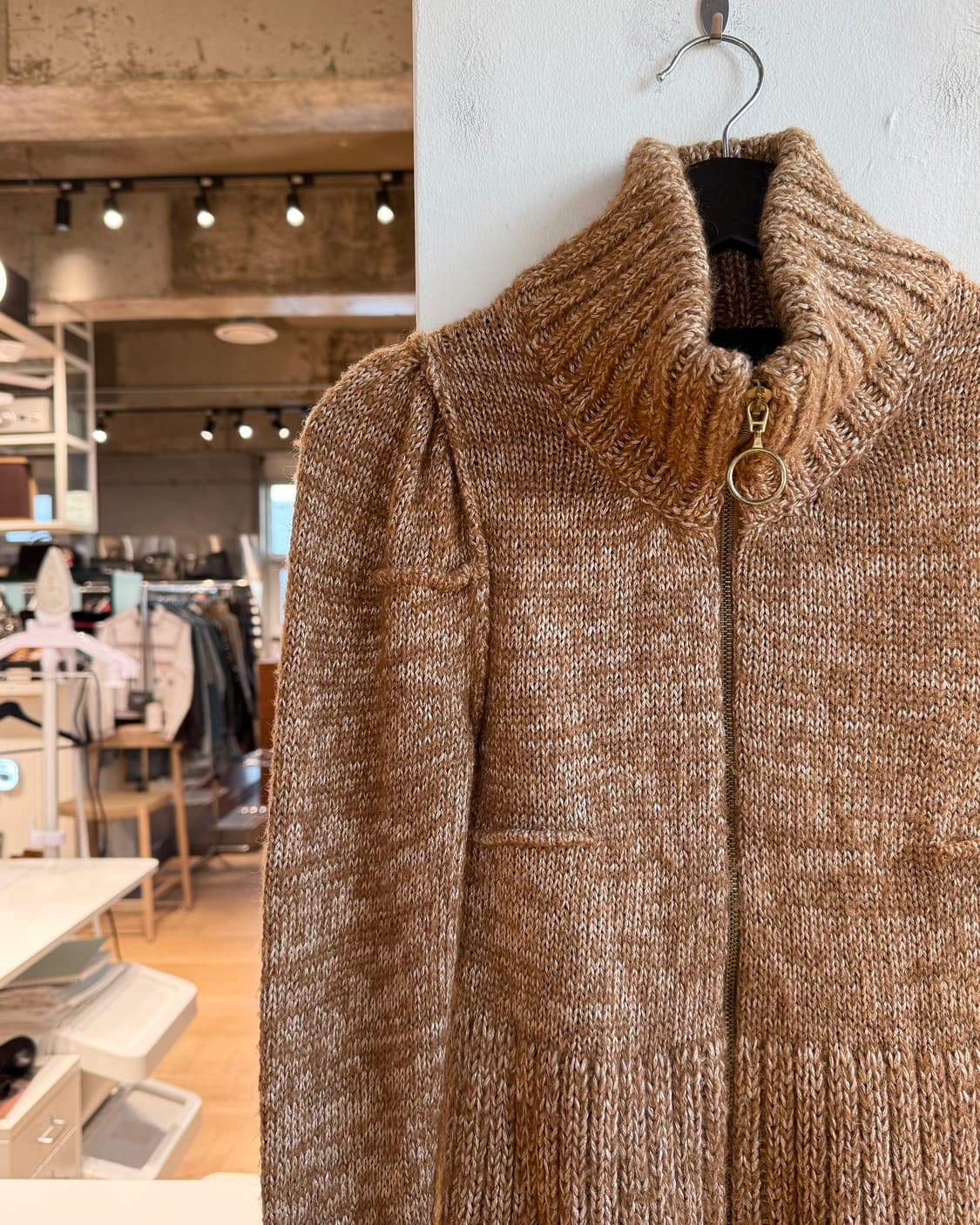 돌체앤가바나 브라운 아세테이트 모헤어 니트 집업  상품이미지4