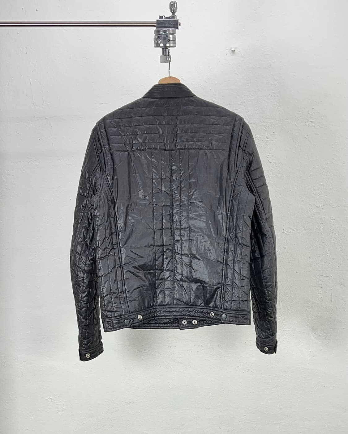 디젤 블랙 나일론 집업 패디드 라이더 자켓 상품이미지6