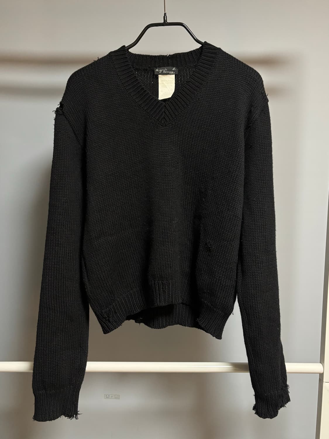 아네스베 옴므 디스트레스트 니트 상품이미지1