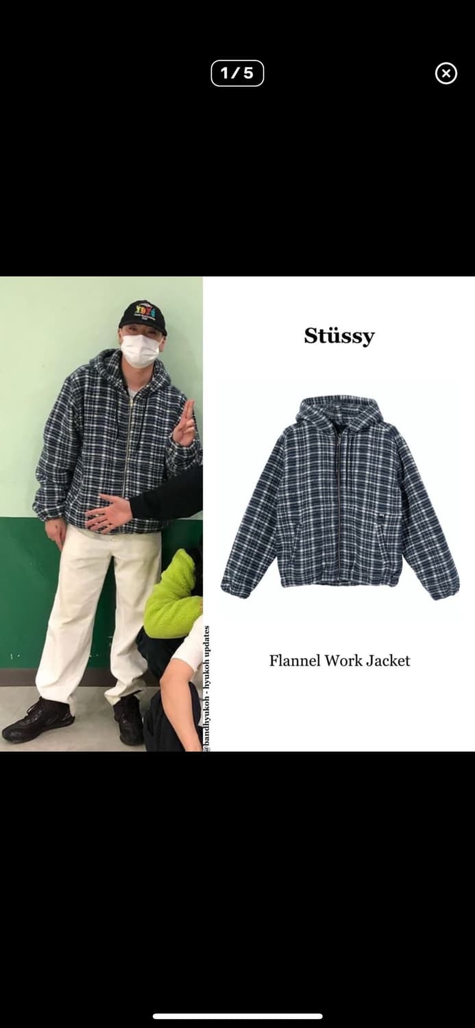 스투시 플란넬 플레이드 자켓 M 상품이미지1