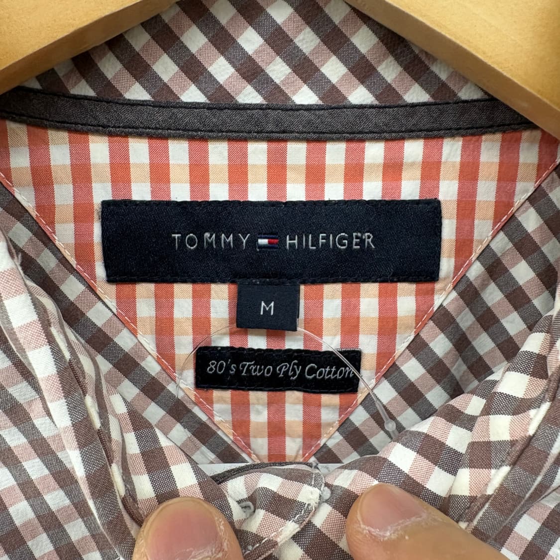 타미힐피거 체크 긴팔 셔츠 남m 상품이미지3