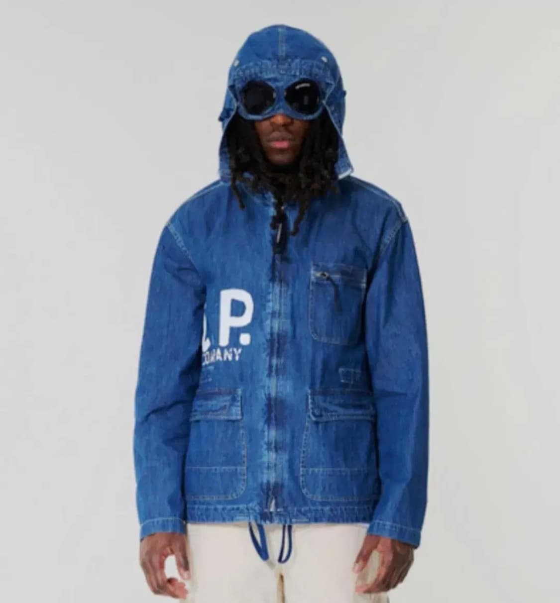 CP컴퍼니 데님 고글 후드 자켓 50 상품이미지8