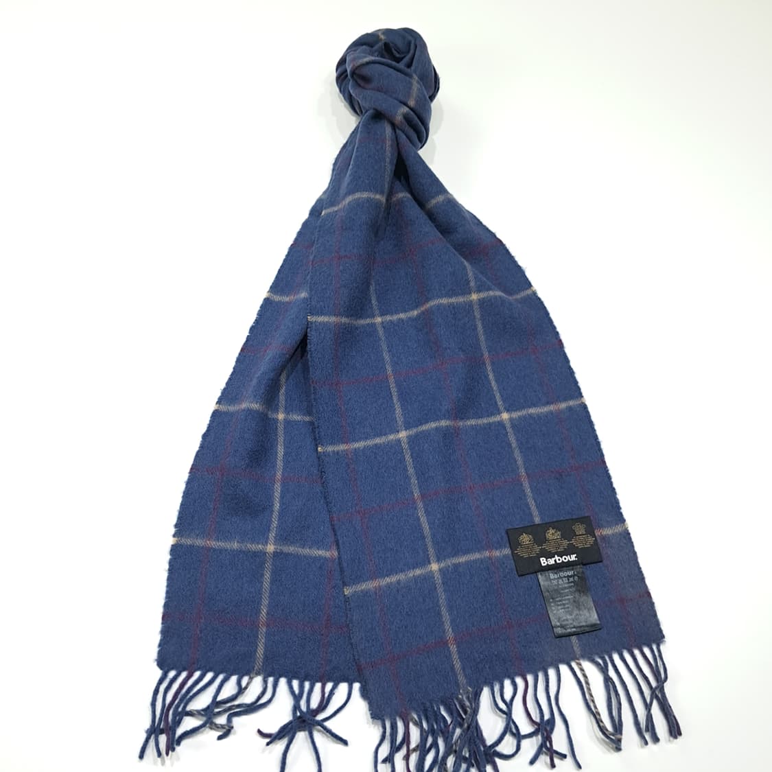 MX444 바버 스모크블루 멀티 윈도우페인 머플러 목도리 상품이미지2