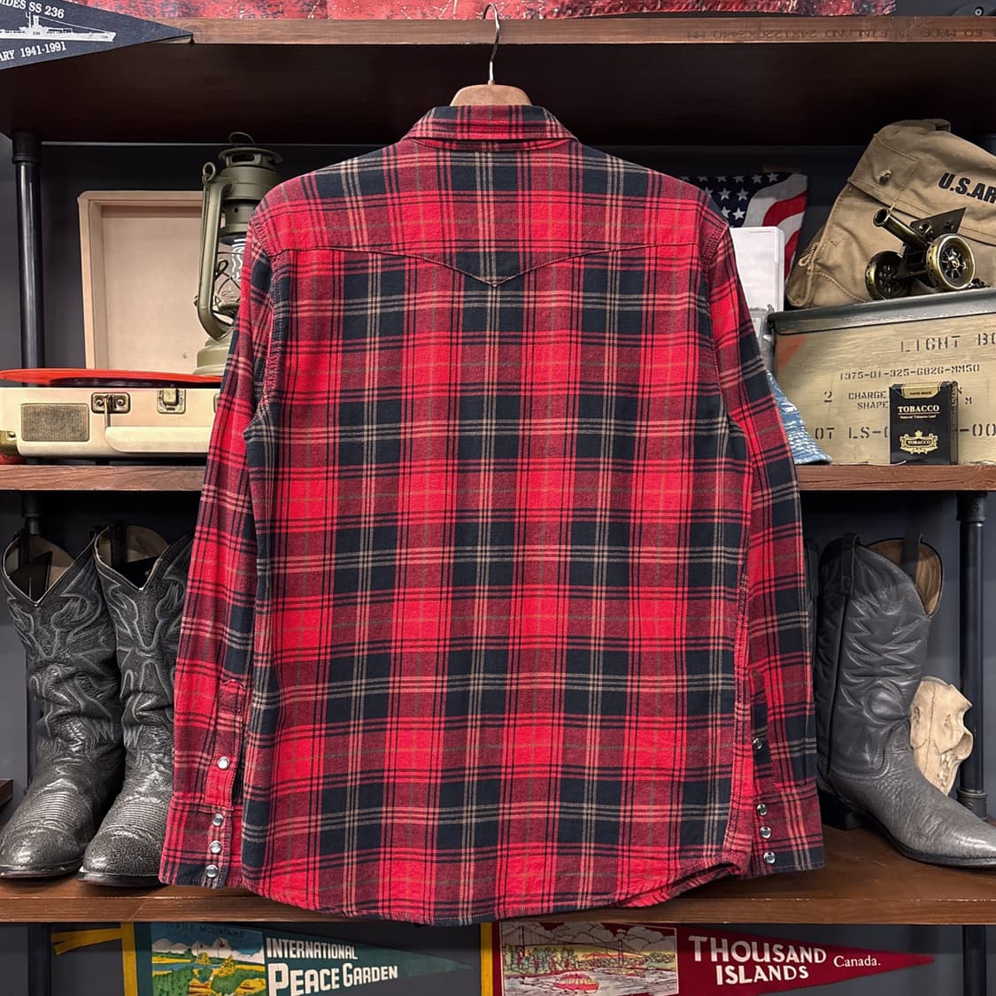 리바이스 오리지널 레드탭 빅요크 웨스턴 타탄 체크셔츠 펄스냅 N872 상품이미지2