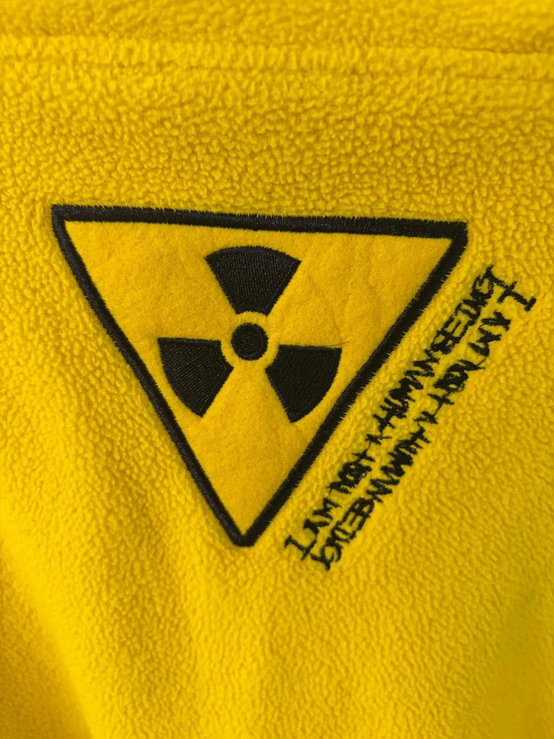 I AM NOT A HUMANBEING 반집업 후리스 L사이즈 상품이미지5