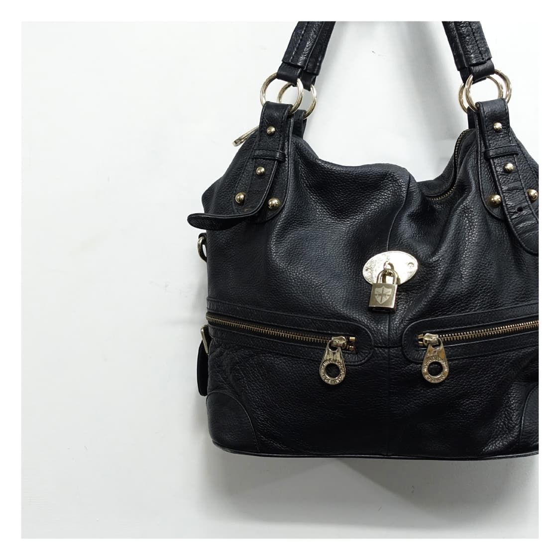 MICHIKO LONDON 미치코런던 코시노 자물쇠 소가죽 레더 숄더백 상품이미지6