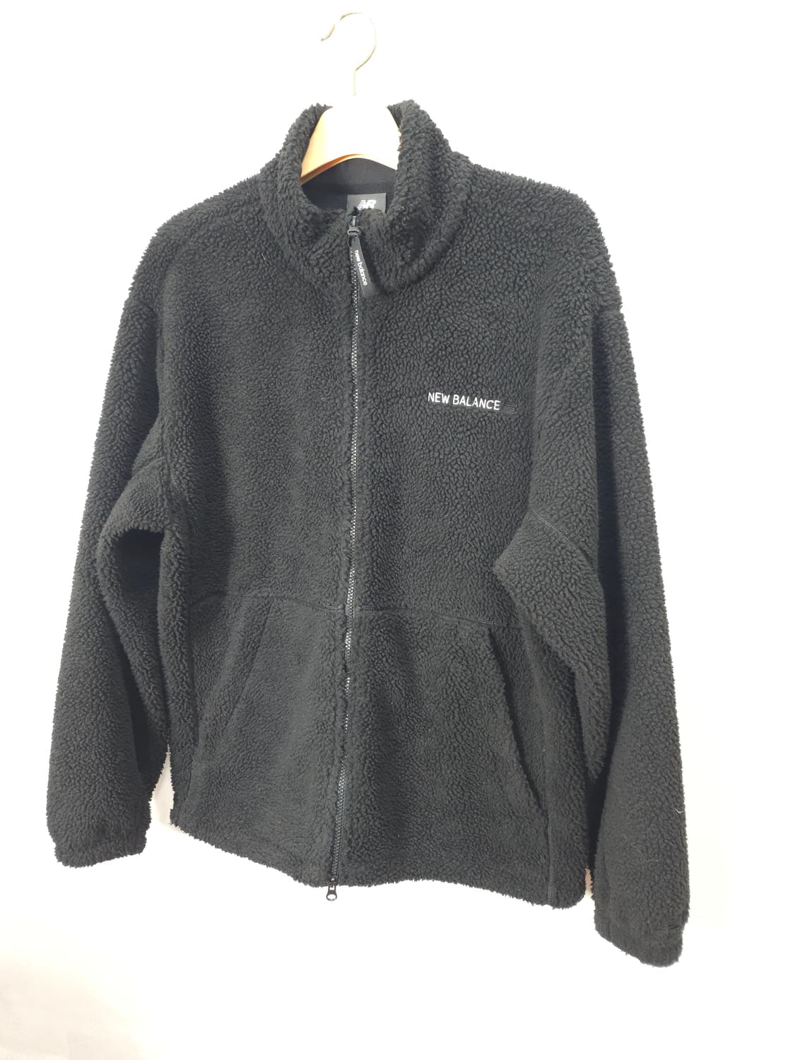 뉴발란스 후리스 뽀글이 집업자켓 블랙 100(L) 상품이미지2