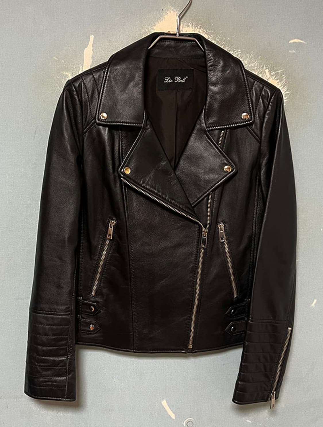 리오벨 이태리 천연양가죽 여자 라이더자켓 블랙 춘추 M 95 66 상품이미지1