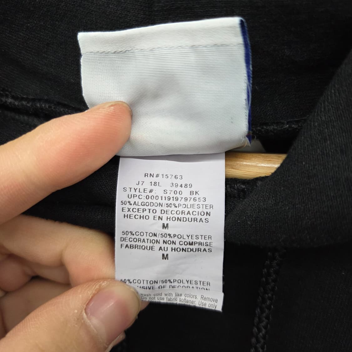 챔피온 검정색 후드티 남m 상품이미지4