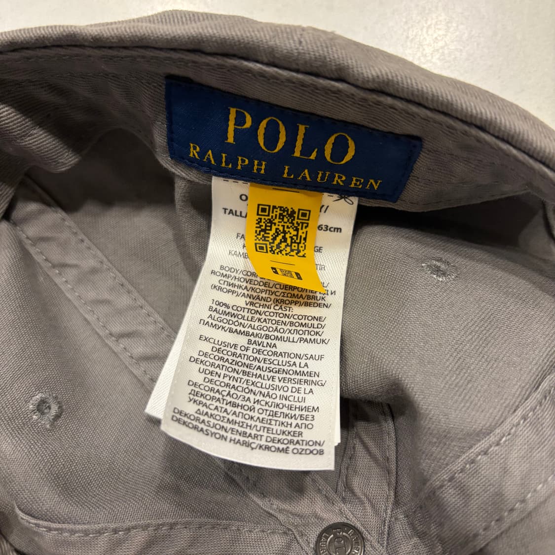 폴로 랄프로렌 볼캡 모자 그레이 상품이미지6