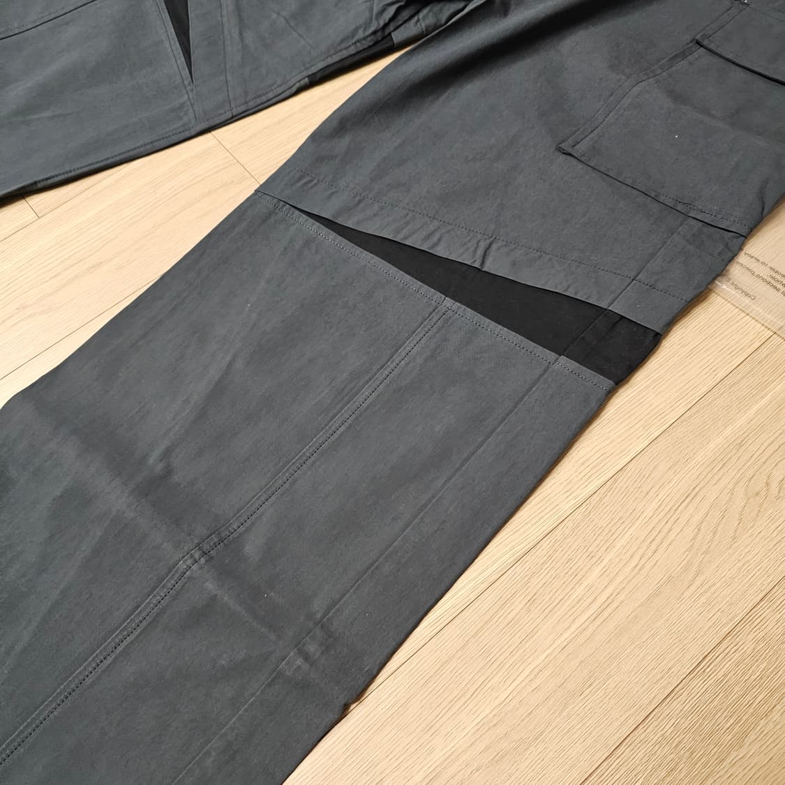 M 31 32 새제품) 파츠 parts 트랙팬츠 카고 바지 다크그레이 상품이미지10