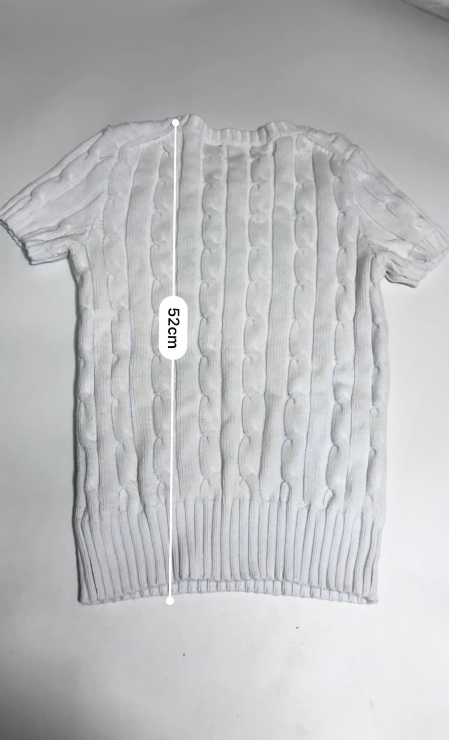 폴로 랄프로렌 케이블 니트 반팔 s 상품이미지8