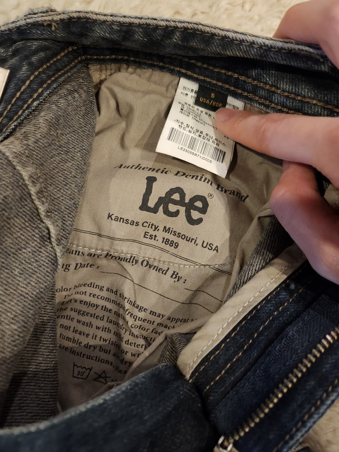 Lee 데님 미니 스커트 상품이미지5