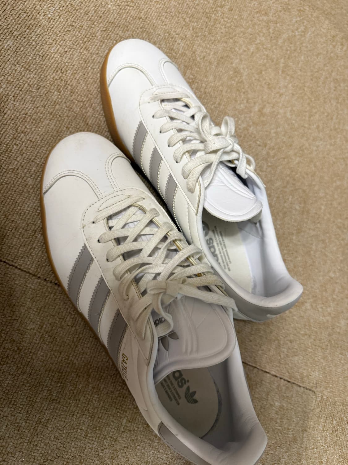 아디다스 가젤  화이트 그레이 깨끗  270 상품이미지5
