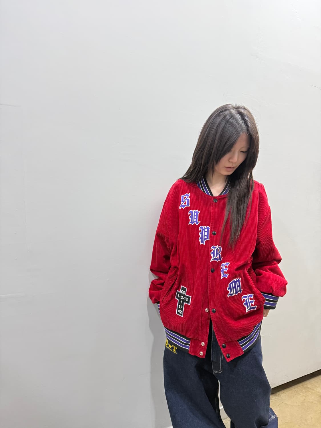 슈프림 올드 잉글리쉬 바시티 자켓 상품이미지4