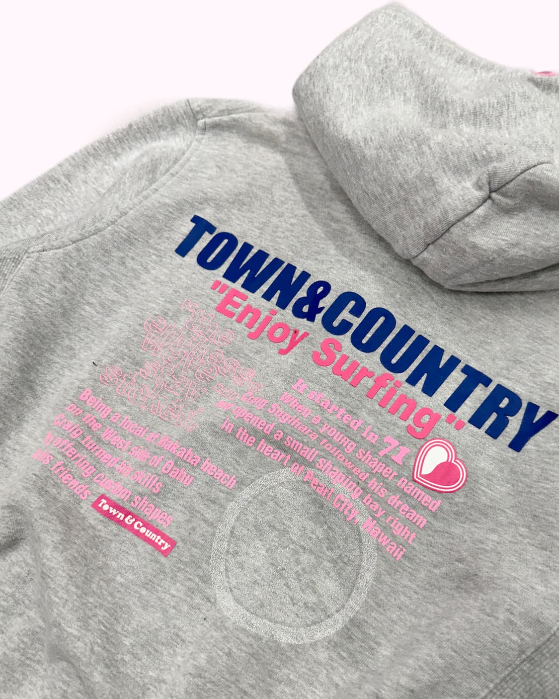 logo lettering grey hood zip-up 상품이미지6