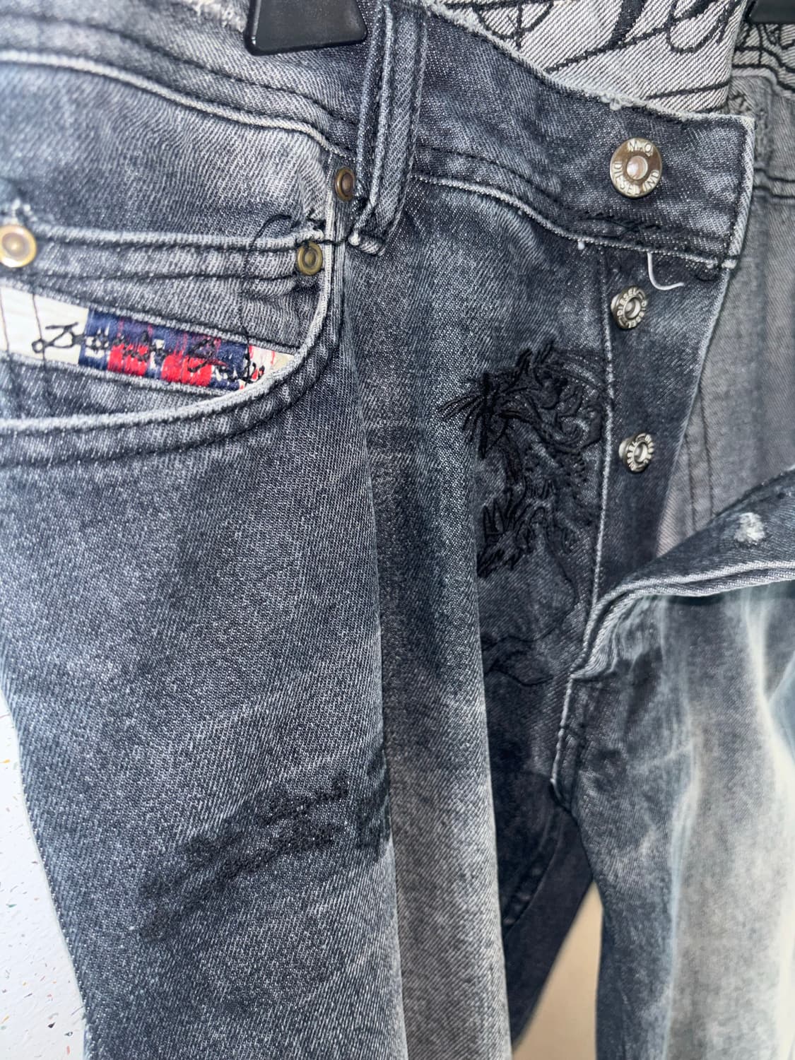 Diesel Vintage Slammer Dragon Embroidery 상품이미지4