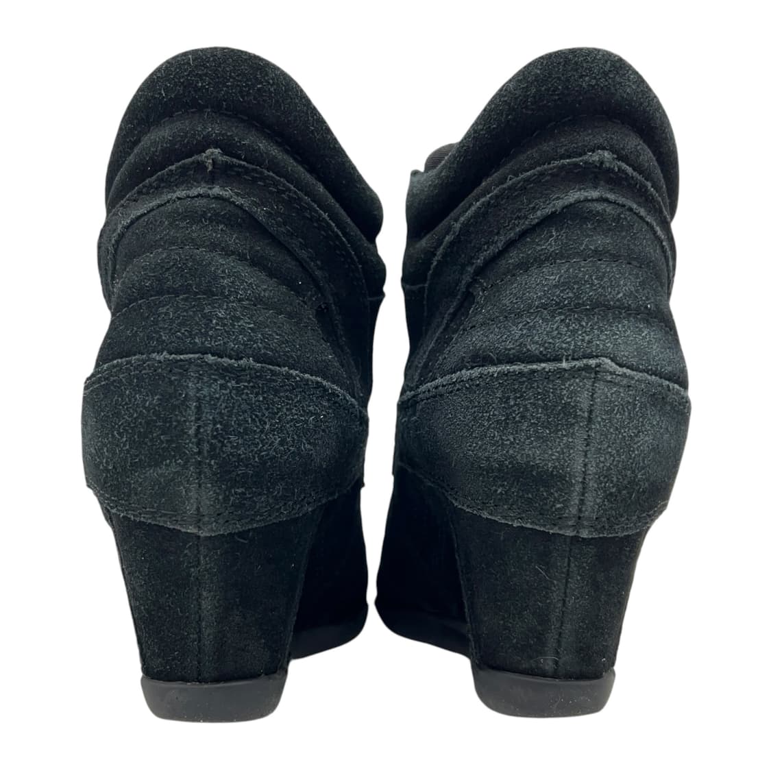 245 W 아쉬 보위 웨지 스니커즈 스웨이드 블랙 (EU38) 상품이미지5