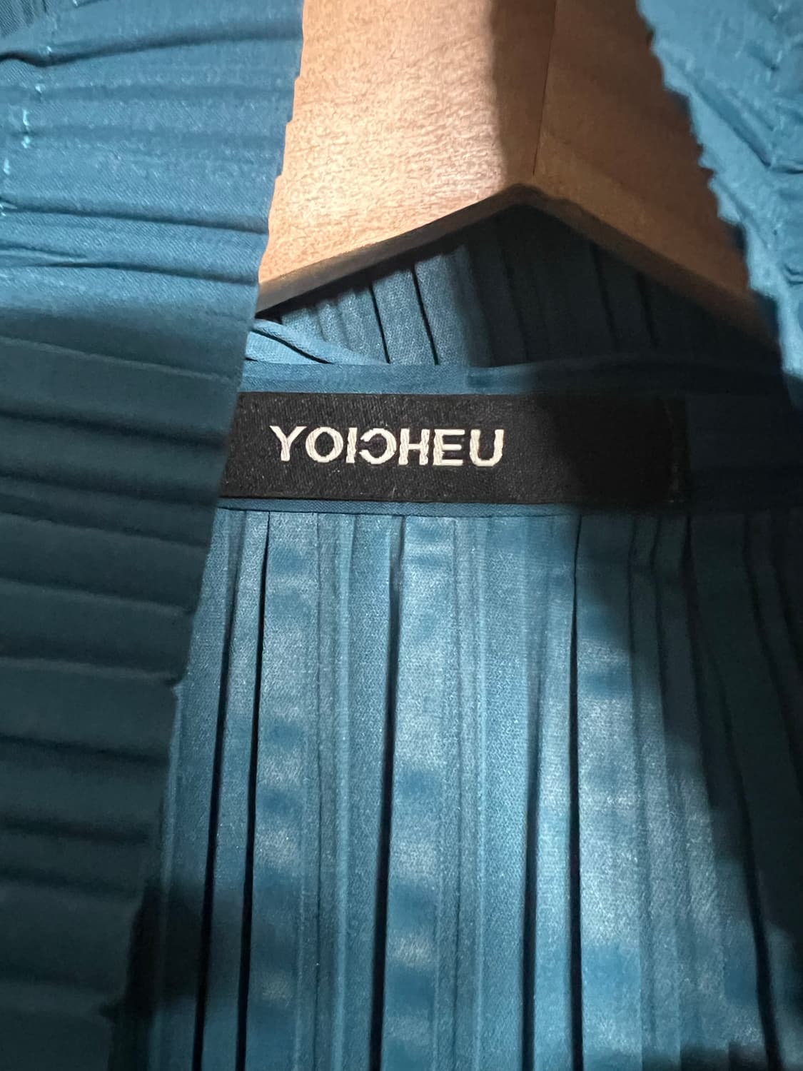 요이후(YOIOHEU) 플리츠 후드 집업 자켓  프리사이즈 상품이미지2