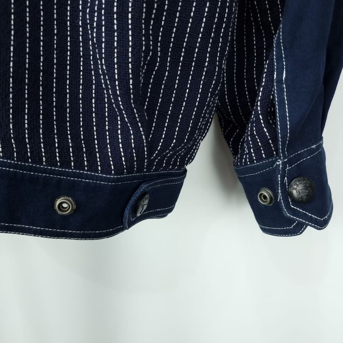 [레드옥스] 빈티지 스트라이프 블루종 자켓 네이비 M19616 상품이미지6