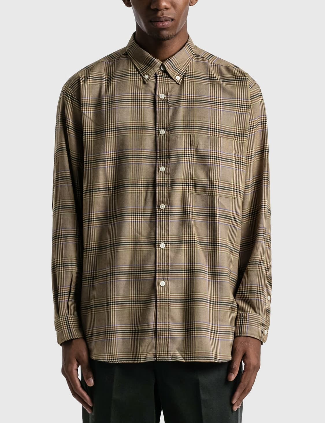 SOPHNET. STAR ELBOW PATCHED BAGGY SHIRT 상품이미지3