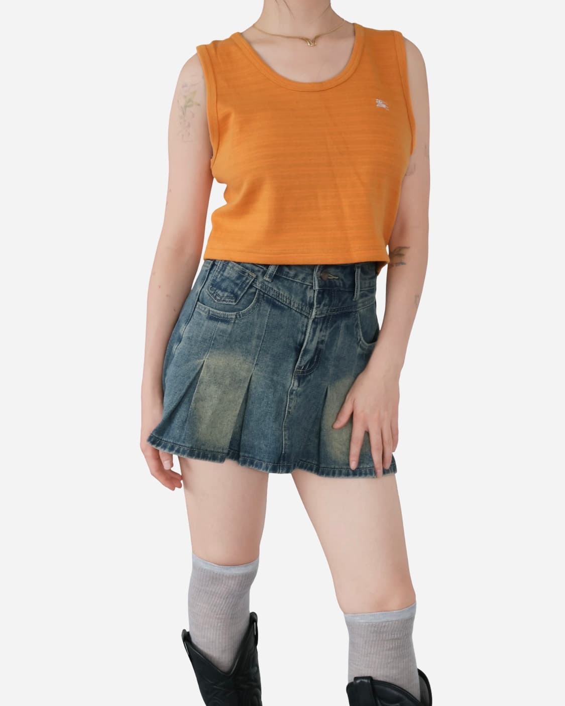 Burberry Orange Crop Sleeveless 상품이미지3