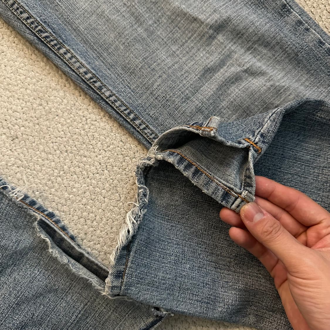 90s USA Lucky Brand 부츠컷 데님 상품이미지5