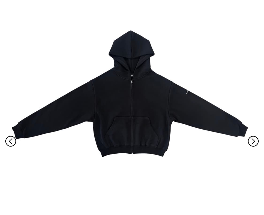 25-001 heavy weight cotton zip hoodie  상품이미지1