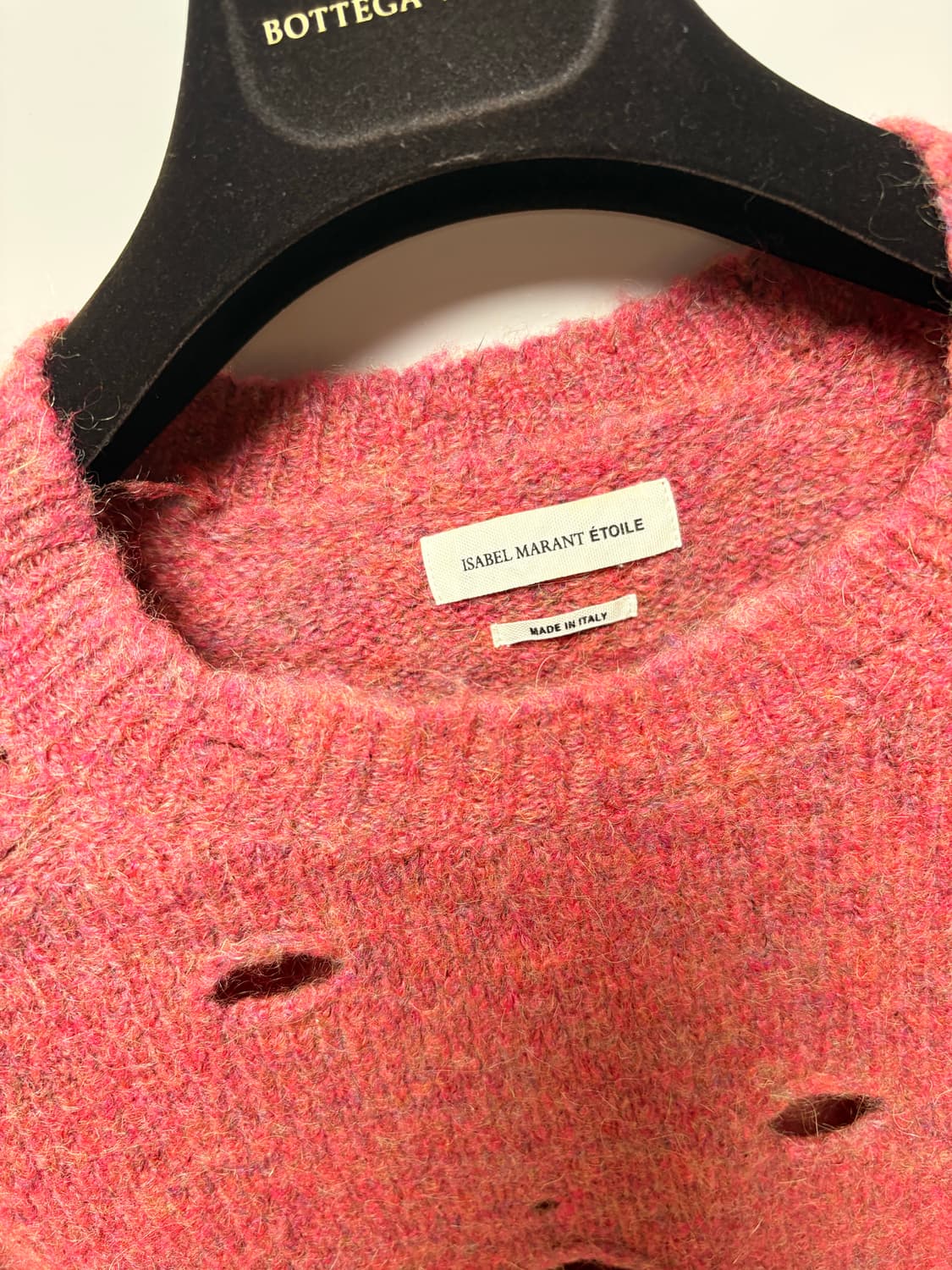 이자벨마랑 에뚜왈 핑크 디스트로이드 니트 34 상품이미지2