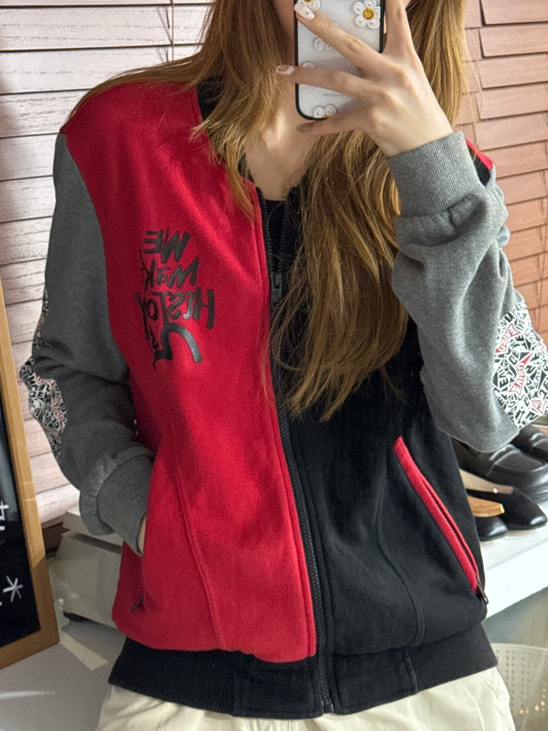 에비수 면 집업 상품이미지1