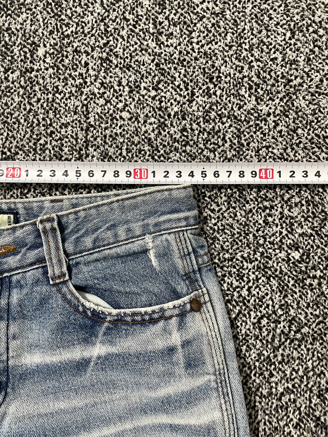  빈티지9. EVEJEANS 부츠컷 와이드 데님팬츠 청바지 상품이미지4