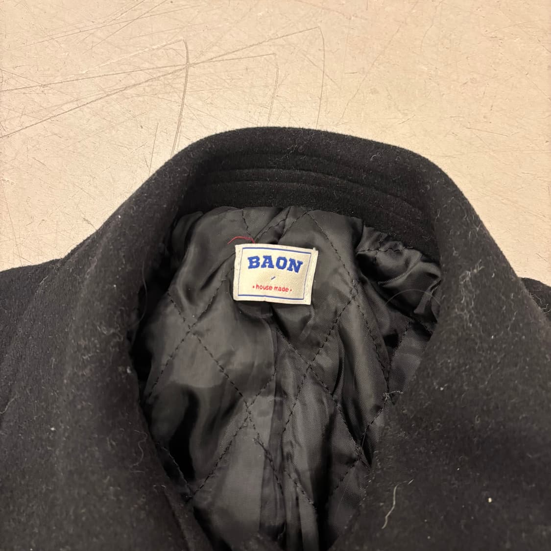 빈티지 블랙 롱 코트 상품이미지3