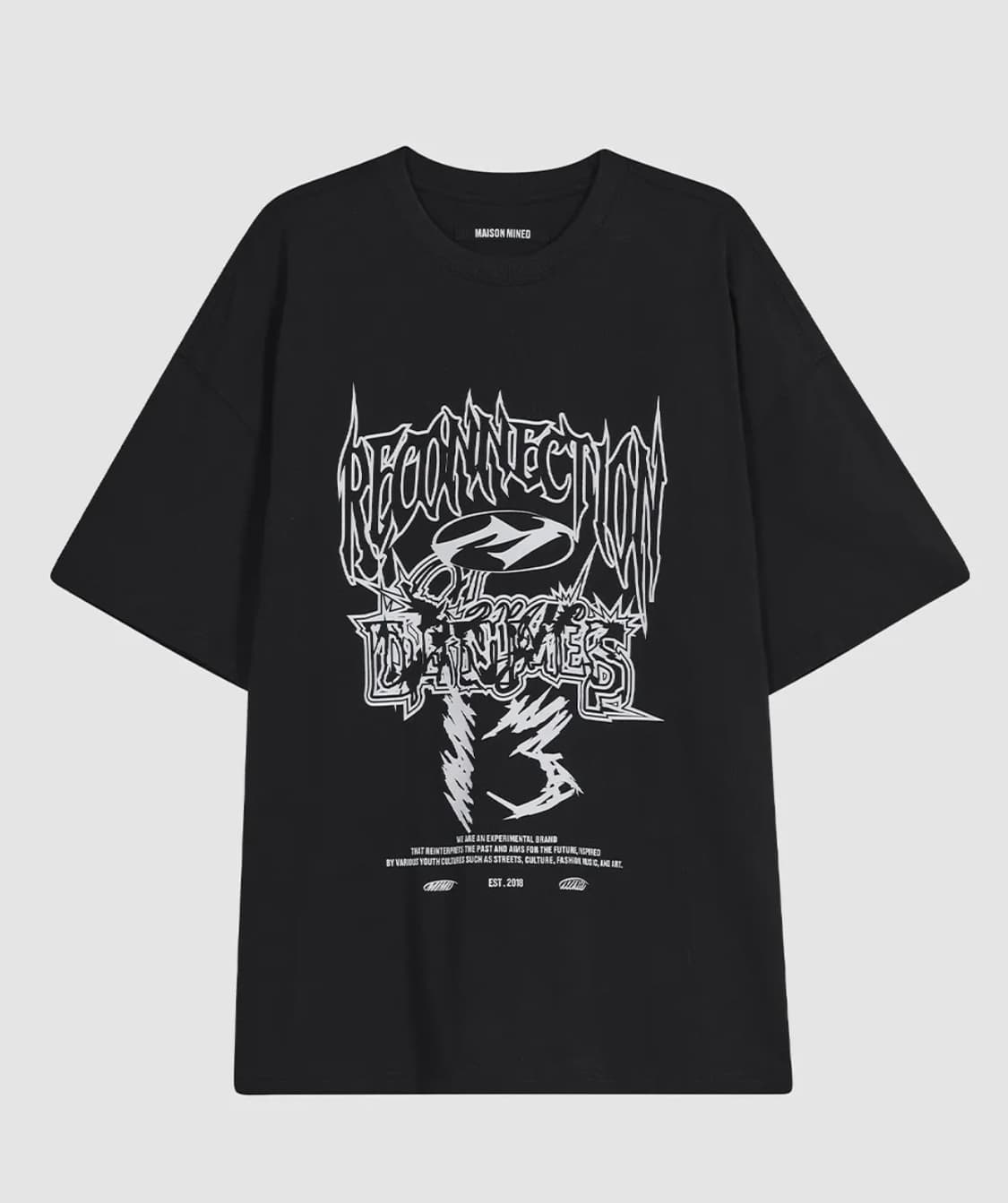 메종미네드 블랙 반팔 티셔츠 L 상품이미지4